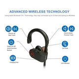 Wireless Bluetooth Earphones with Mic Upgraded, 8hr Playtime, Secure Fit,